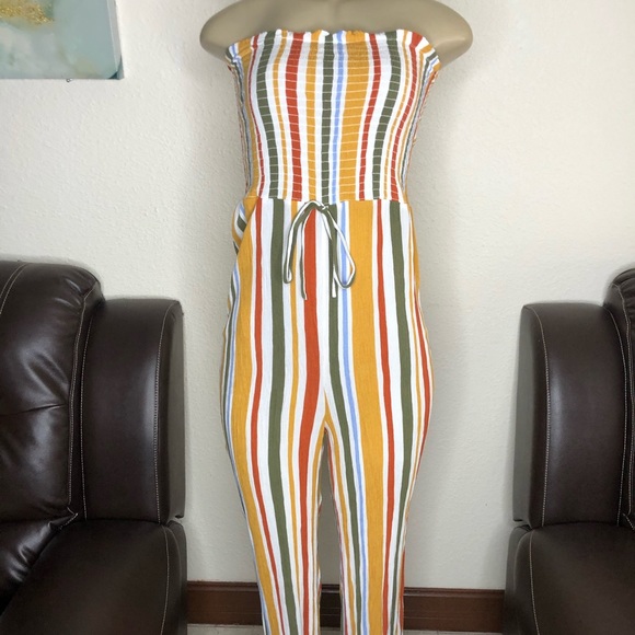 SOLD MEDIUM STRIPED ROMPER - Picture 2 of 3